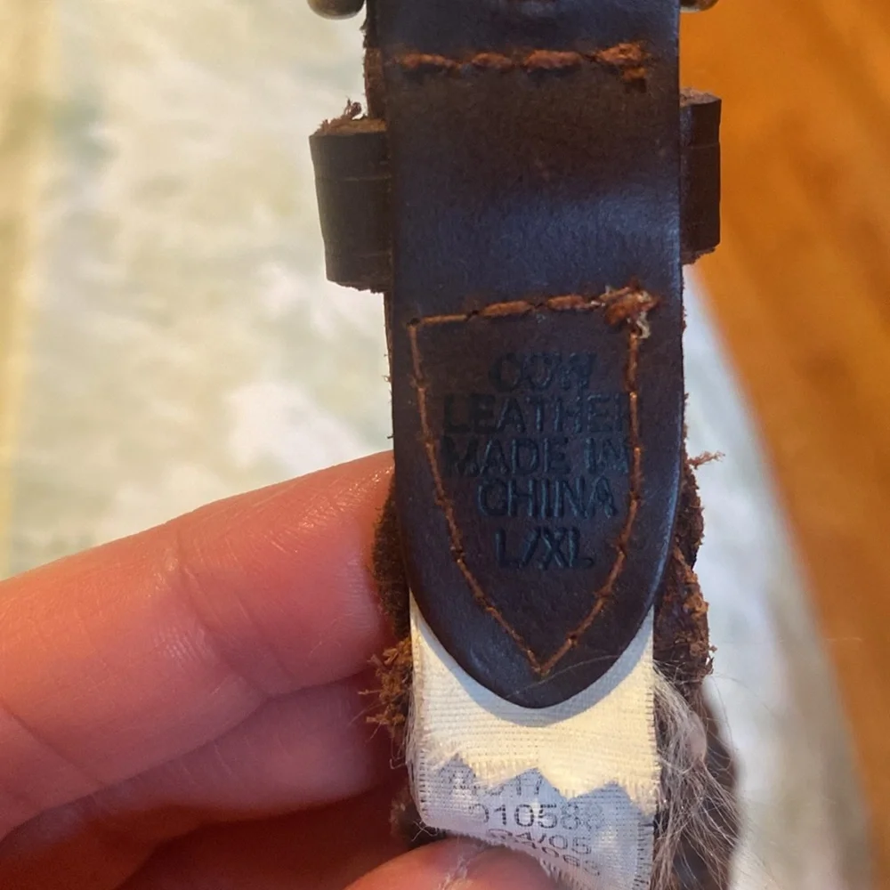 Brown Braided Belt with goldtone hardware - Picture 5 of 5